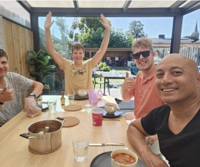 Lekker gekookt met de jongens en naar se kermis geweest