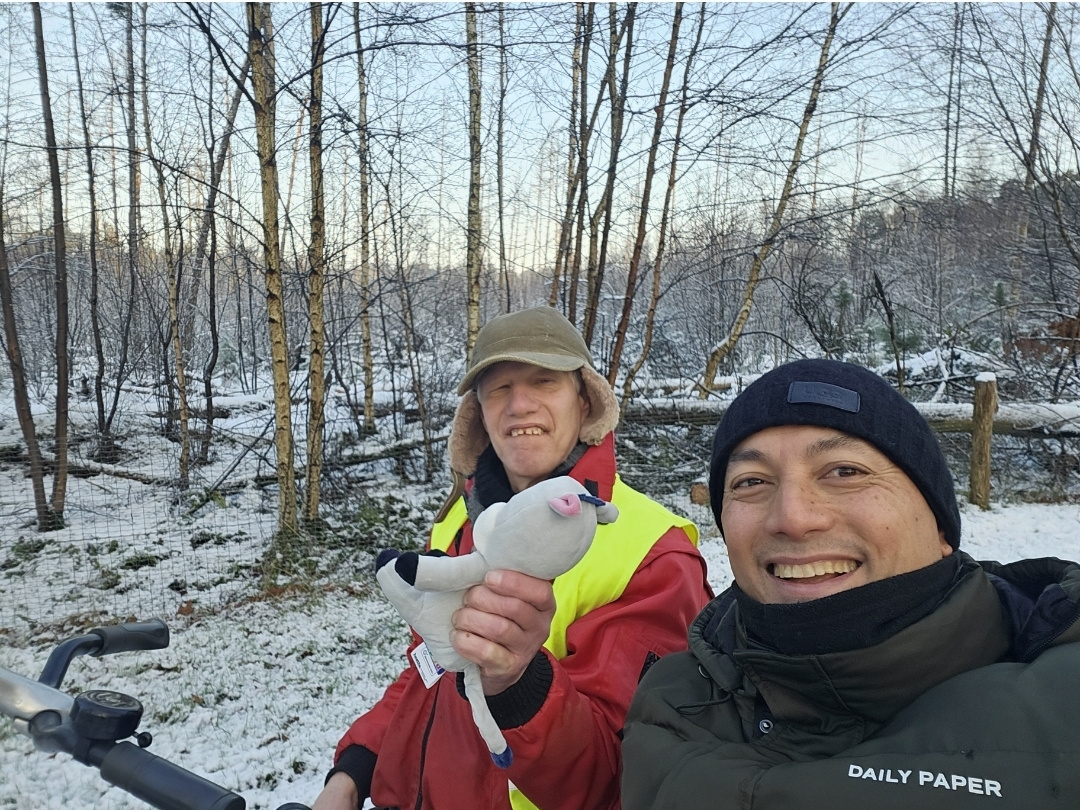 Gezellig lekker wekelijkse fietstocht met Simon